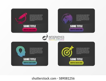 Infographic design template. Banners for presentation. Vector illustration