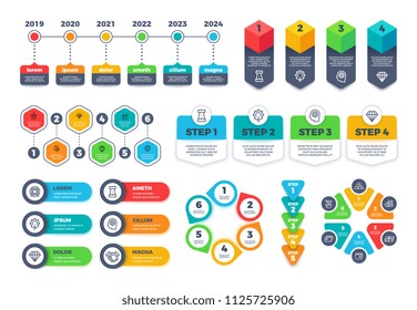 Infographic design template. Bestselling business infographics diagrams, charts and banners, vector corporate layout. Business project info chart, illustration of menu visualization