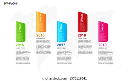 infographic design template for business 6 step. modern mind map diagram. premium six option timeline diagram in multi color flat design in vector