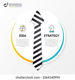 Infographic design template. Business concept with 2 steps. Vector illustration