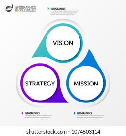 Infographic design template. Business concept with 3 steps. Can be used for workflow layout, diagram, banner, webdesign. Vector illustration