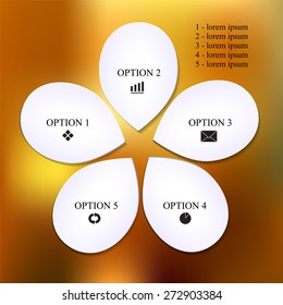 info-graphic design template. business concept. abstract blurred background.
