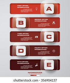 Infographic design template and business concept with 5 options. for your presentation. EPS10.
