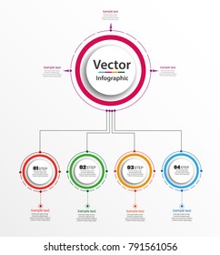 Infographic design template. Business concept with options and 4 steps . For content, diagram, flowchart,steps, parts,timeline infographics, workflow layout,chart,illustration. Vector eps 10