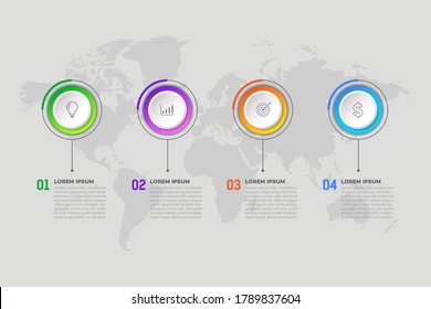 Infografik-Vorlage für das Stufengeschäft