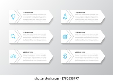 Infographic design template. Business data visualization. Process chart. Abstract elements of graph, diagram with steps, options, parts or processes. Vector business template for presentation