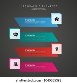 Infographic design template can be used for workflow layout, diagram, number options, web design. Infographic business concept with options, parts, steps or processes. Abstract background.