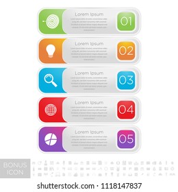 Infographic design template can be used for workflow layout, diagram, number options, web design. Infographic business concept with 10 options, parts, steps or processes. Abstract background.