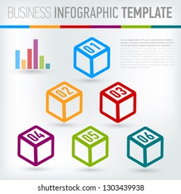Infographic design template. Can be used for business, presentation, web design.