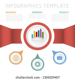 Infographic design template. Can be used for business, presentation, web design.