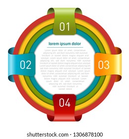 Infographic design template. Can be used for business, presentation, web design.