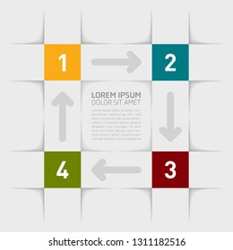 Infographic design template. Can be used for business, presentation, web design.