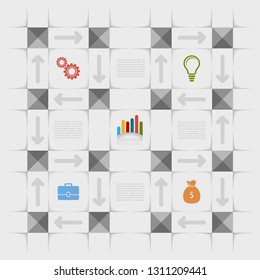 Infographic design template. Can be used for business, presentation, web design.