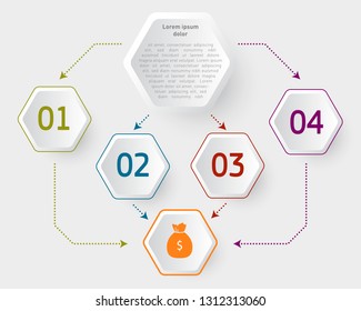Infographic design template. Can be used for business, presentation, web design.