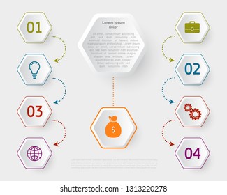 Infographic design template. Can be used for business, presentation, web design.
