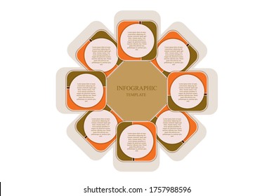 Infographic design template. Can be used for workflow layout, diagram, banner, webdesign. 