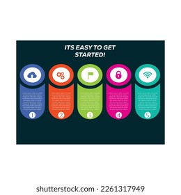Infographic design template can be used for workflow layout, diagram, number options, web design. Infographic business concept with options, parts, steps or processes. Abstract background
