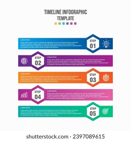 La plantilla de diseño infográfico se puede utilizar para diseño de flujo de trabajo, diagrama, opciones de número, diseño web. Concepto de negocio de infografía con 6 opciones