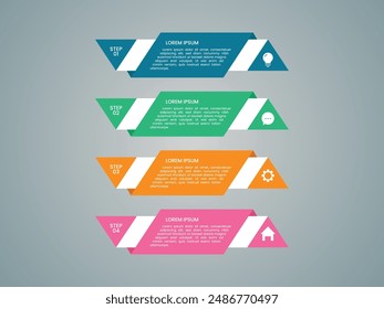 Infographic design template. Can be used for workflow layout, diagram, banner, web design. Vector illustration