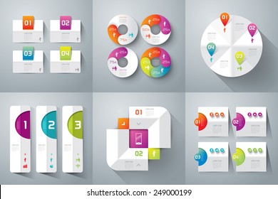 Infographic design template can be used for workflow layout, diagram, number options, web design. Infographic business concept with options, parts, steps or processes. Abstract background.