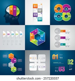 Infographic design template can be used for workflow layout, diagram, number options, web design. Business concept with 3, 4 options, parts, steps or processes. Abstract background.