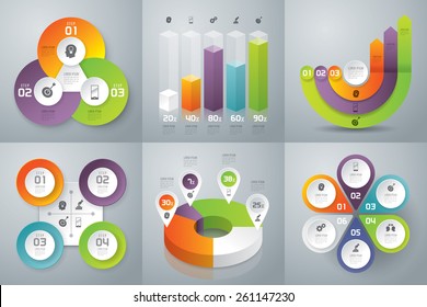 Infographic design template can be used for workflow layout, diagram, number options, web design. Infographic business concept with options, parts, steps or processes. Abstract background.