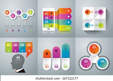 La plantilla de diseño gráfico puede utilizarse para diseño de flujo de trabajo, diagrama, opciones de número, diseño web. Concepto de negocio infográfico con opciones, piezas, pasos o procesos. Antecedentes abstractos.