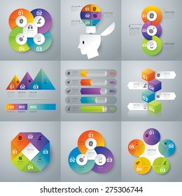 Infographic design template can be used for workflow layout, diagram, number options, web design. Infographic business concept with options, parts, steps or processes. Abstract background.