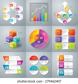 Infographic design template can be used for workflow layout, diagram, number options, web design. Infographic business concept with options, parts, steps or processes. Abstract background.