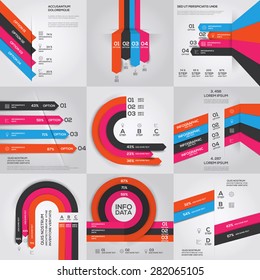 Infographic design template can be used for workflow layout, diagram, number options, web design. Business concept with, parts, steps or processes. Vector