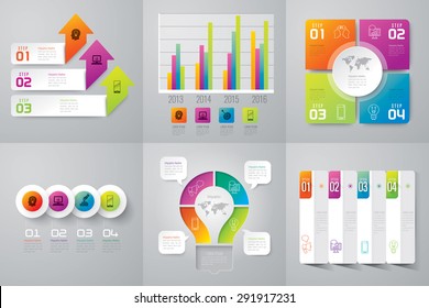 Infographic design template can be used for workflow layout, diagram, number options, web design. Infographic business concept with options, parts, steps or processes. Abstract background.