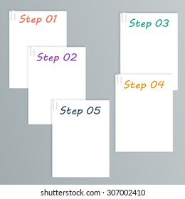 Infographic design template. Can be used for workflow layout, diagram, number options, web design.
