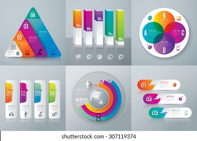 Infographic design template can be used for workflow layout, diagram, number options, web design. Infographic business concept with options, parts, steps or processes. Abstract background.