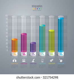 Infographic design template can be used for workflow layout, diagram, number options, web design. Infographic business concept with options, parts, steps or processes. Abstract background.