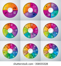Infographic design template can be used for workflow layout, diagram, number options, web design. Business concept with options, parts, steps or processes. Abstract background.