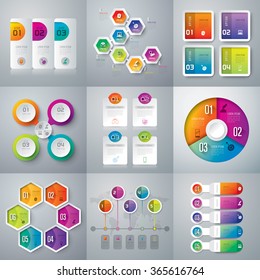 Infographic design template can be used for workflow layout, diagram, number options, web design. Infographic business concept with options, parts, steps or processes. Abstract background.