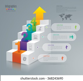 Infographic design template can be used for workflow layout, diagram, number options, web design. Infographic business concept with 4 options, parts, steps or processes. Abstract background.