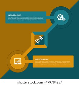 Infographic design template can be used for workflow layout, diagram, number options, web design. Infographic business concept parts, steps or processes. Abstract background.