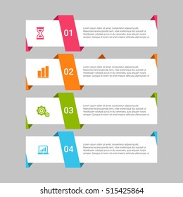 Infographic design template can be used for workflow layout, diagram, number options, web design. Infographic business concept, parts, steps or processes. Abstract background.
