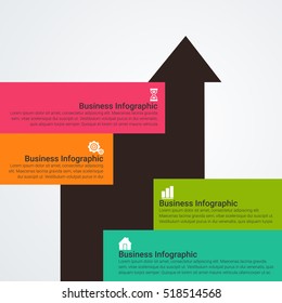 Infographic design template can be used for workflow layout, diagram, number options, web design. Infographic business concept options, parts, steps or processes. Abstract background.