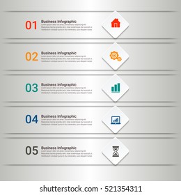 Infographic design template can be used for workflow layout, diagram, number options, web design. Infographic business concept, parts, steps or processes. Abstract background.
