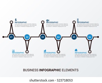 Infographic design template can be used for workflow layout, diagram, number options, web design. Infographic business concept, parts, steps or processes. Abstract background.
