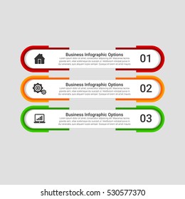 Infographic design template can be used for workflow layout, diagram, number options, web design. Infographic business concept with options, parts, steps or processes. Abstract background.