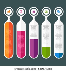 Infographic design template can be used for workflow layout, diagram, number options, web design. Infographic business concept with options, parts, steps or processes. Abstract background.