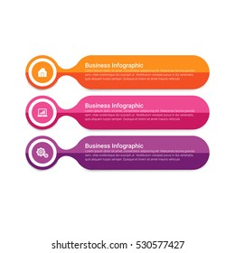 Infographic design template can be used for workflow layout, diagram, number options, web design. Infographic business concept with options, parts, steps or processes. Abstract background.