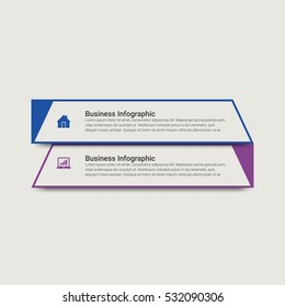 Infographic design template can be used for workflow layout, diagram, number options, web design. Infographic business concept with options, parts, steps or processes. Abstract background.