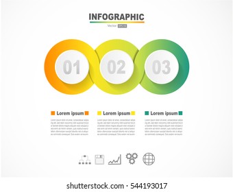 Infographic design template can be used for workflow layout, diagram, number options, web design.