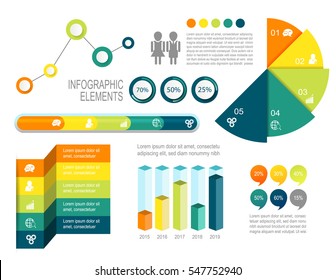 Infografische Design-Vorlage kann für Workflow-Layout, Diagramm, Zahlenoptionen, Web-Design verwendet werden.