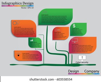 Infographic design template can be used for workflow layout,TREE DIAGRAM, diagram, number options, web design. Infographic business concept with options, parts, steps or processes. ICON SET
