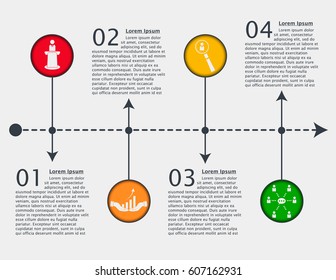 Infographic design template can be used for workflow layout, diagram, web design. Infographic business concept with triangle.